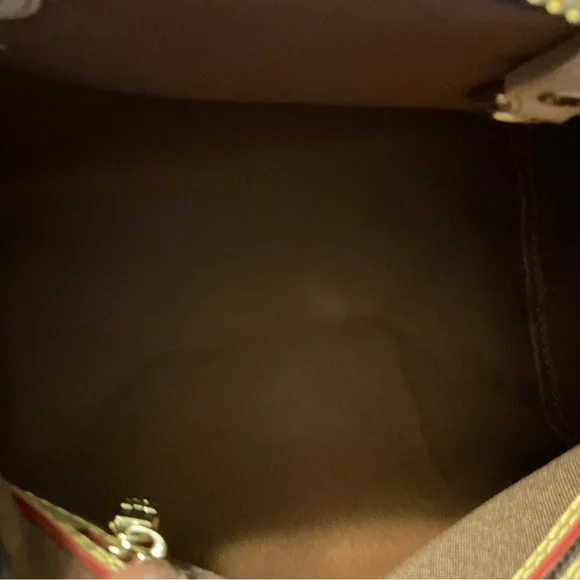 Brown Monogram Satchel, size 25 with natural Vacchetta leather. - Picture 12 of 14